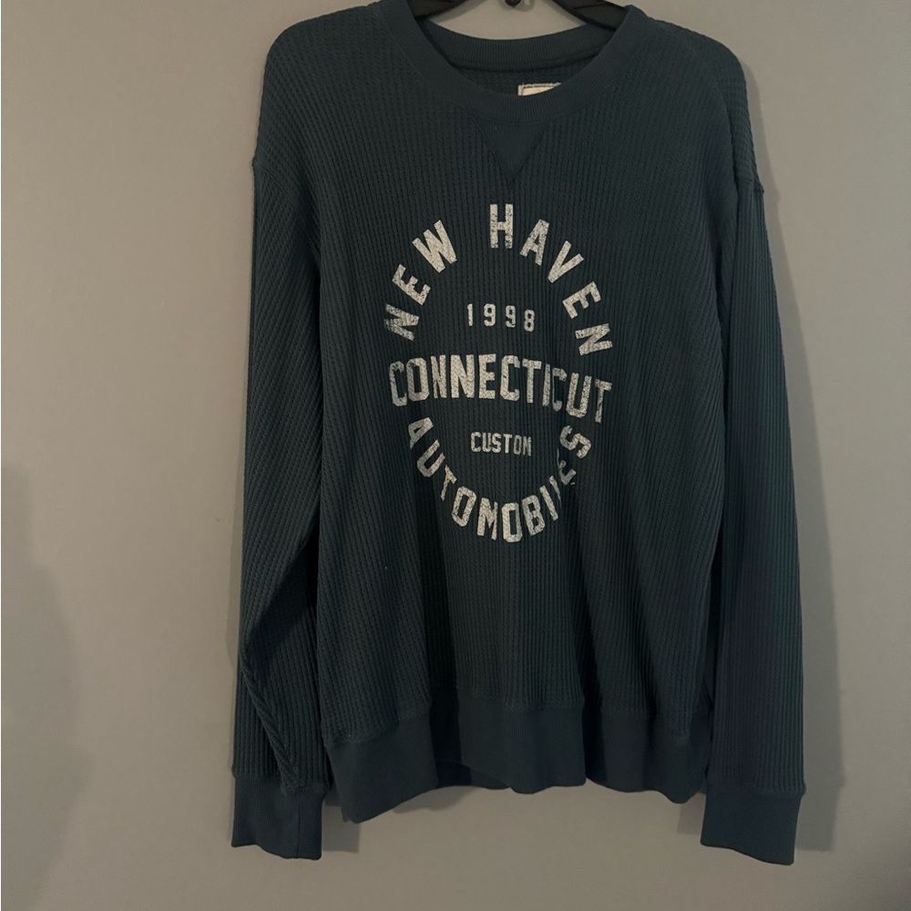 Buckle Dark Teal Long Sleeve Tee